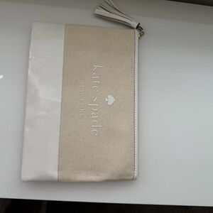 Kate Spade Cream and White Pouch